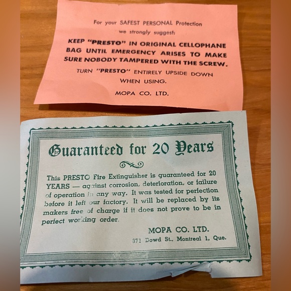 Vintage motorcycle extinguisher - Picture 5 of 7